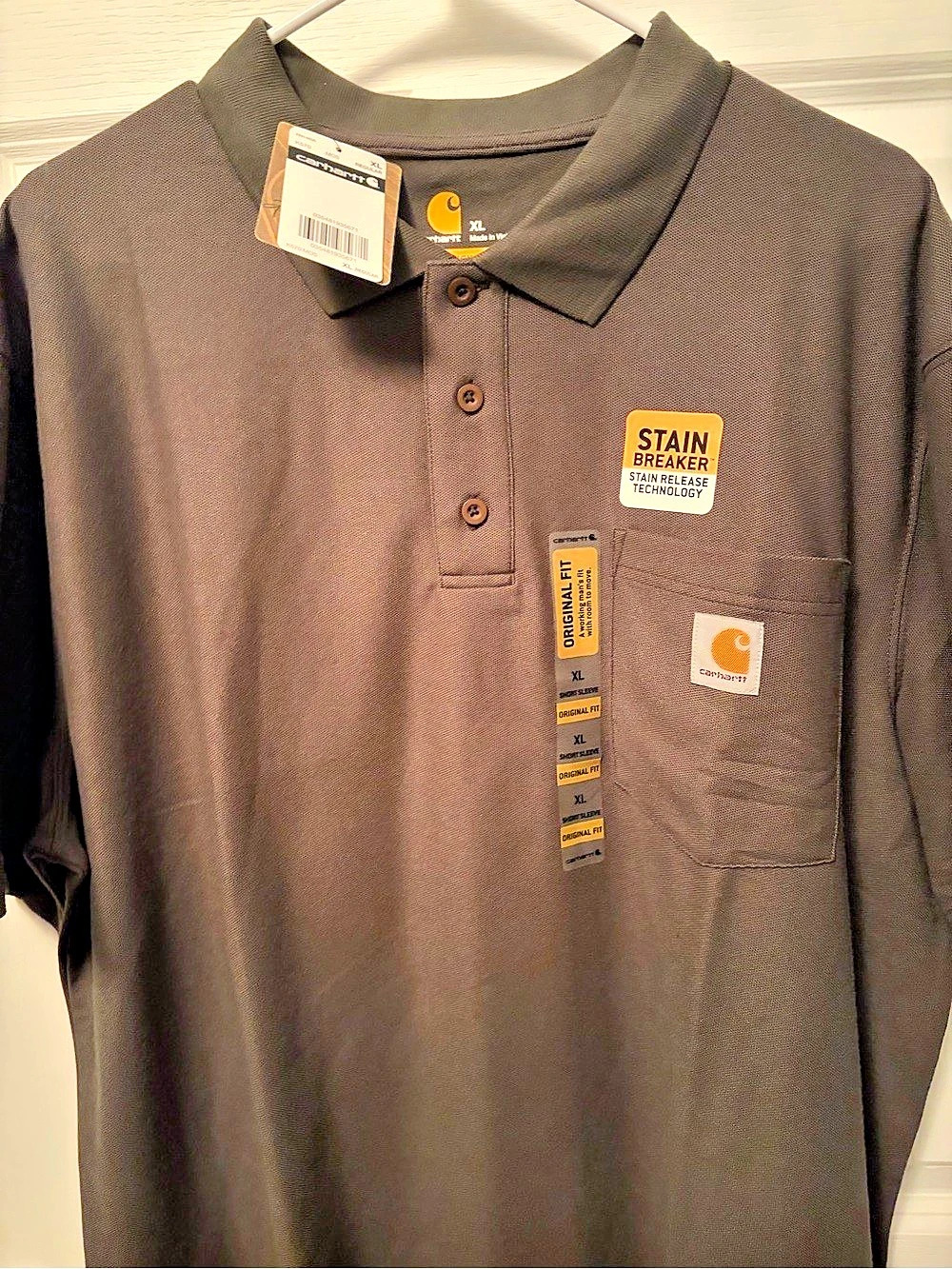 Carhartt K570 Original Fit Polo Men's Polo Brown XL NWT
